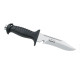 Squalo 15 MR knife - Inox - Black Color - KV-ASQL15MR-N - AZZI SUB (ONLY SOLD IN LEBANON)